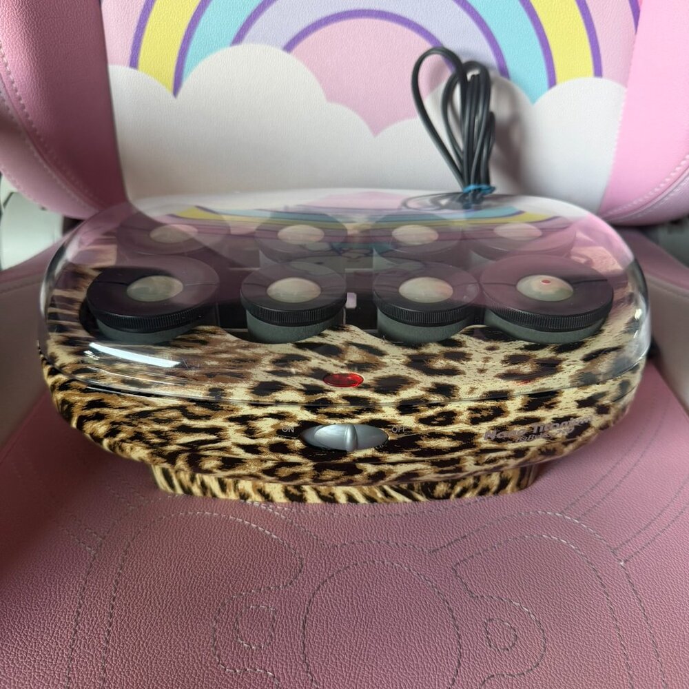 Babyliss Nano Titanium Hot Rollers LIMITED EDITION leopard print RARE